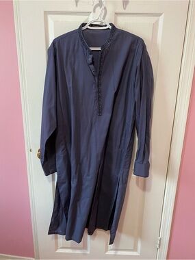 Men's 2pc Pakistani Shalwar Kameez Formal Wear Blue Suit Junaid Jamshed Size M